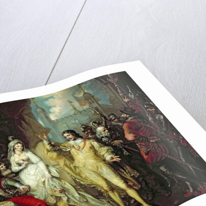 Thomas Howard, Earl of Surrey, defending his allegiance to Richard III before Henry VII after the Battle of Bosworth, 1797 by Mather Brown