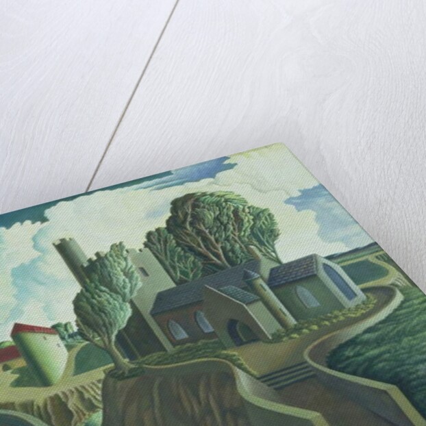 A Hilltop Church, 1930s by George Wright