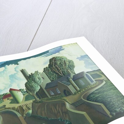 A Hilltop Church, 1930s by George Wright