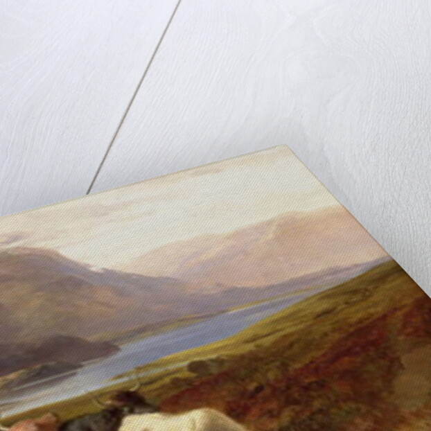 Highland Cattle with a Collie by Joseph & Adam Joseph Denovan (1846-96) Adam