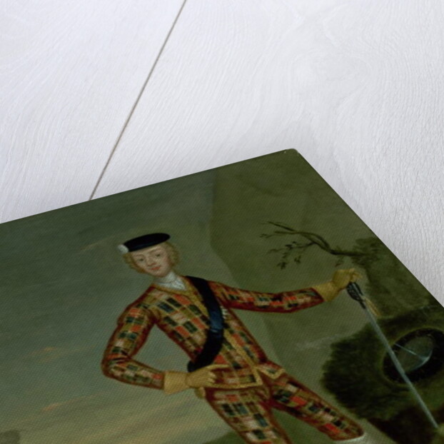 Prince Charles Edward in Tartan by Italian School
