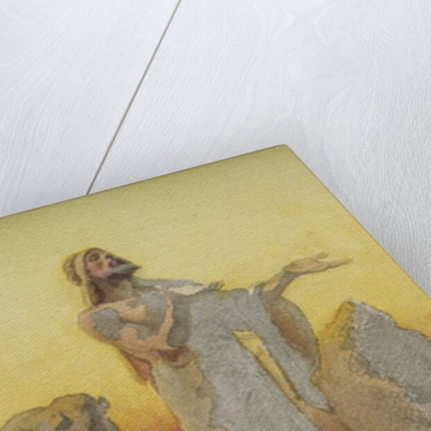 Study of an Arab Praying in the Desert with his Camel by Carl Haag