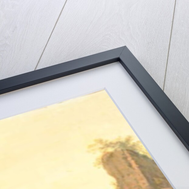 A view of Rome with peasants and ruins by Jacob-Philippe Hackert