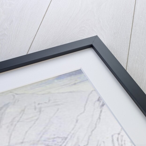 Athos with Monks in the foreground, 1856 by Edward Lear