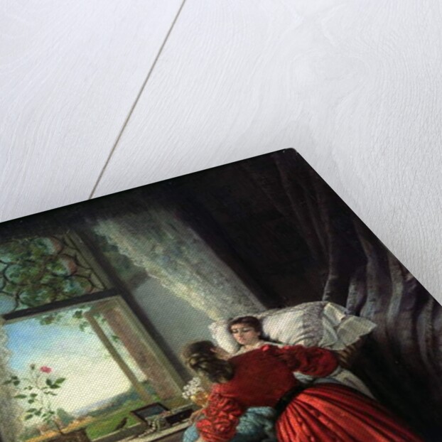 Beside a Sick Woman by Baron Mikhail Petrovich Klodt von Jurgensburg