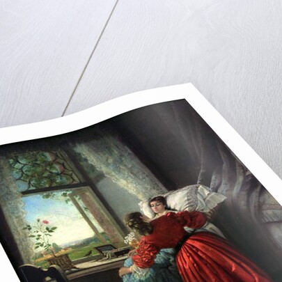 Beside a Sick Woman by Baron Mikhail Petrovich Klodt von Jurgensburg