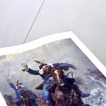 Colonel Maximilian Ritter von Rodakowski and the 13th Uhlans in the Battle of Custoza in 1866, 1908 by Ludwig Koch