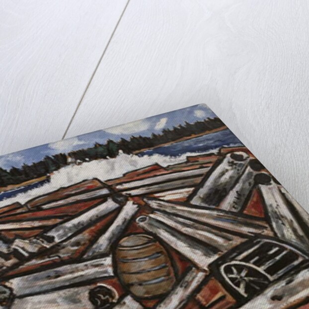 Log Jam, Penobscot Bay, 1940-41 by Marsden Hartley