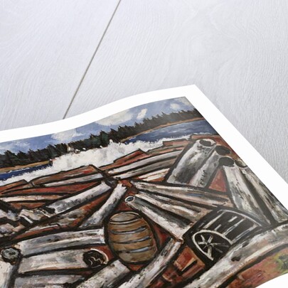 Log Jam, Penobscot Bay, 1940-41 by Marsden Hartley
