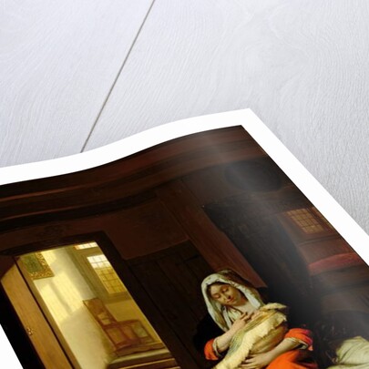 Mother Nursing Her Child, 1674-76 by Pieter de Hooch