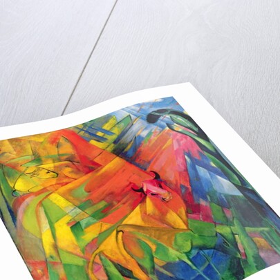 Animals in a Landscape, 1914 by Franz Marc