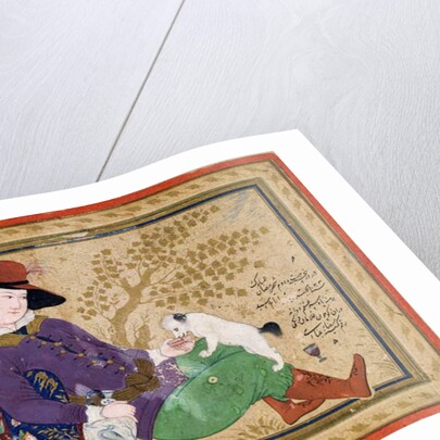 Young Portuguese, Persian, 1634 by Riza-i Abbasi