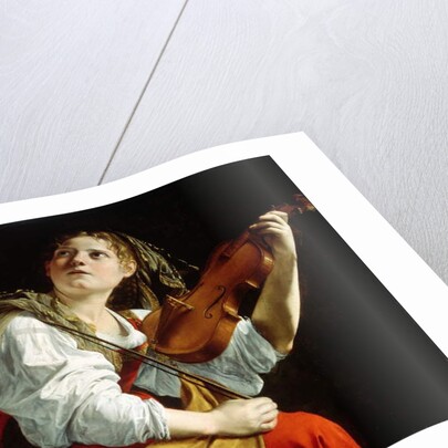Young Woman with a Violin, c.1612 by Orazio Gentileschi