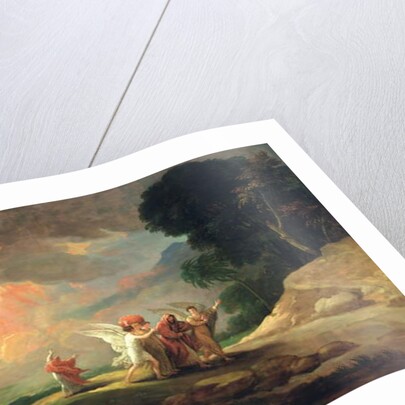 Lot Fleeing from Sodom, 1810 by Benjamin West