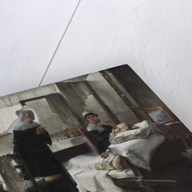 Evangeline discovering her Affianced in the Hospital, 1887-89 by Samuel Richards