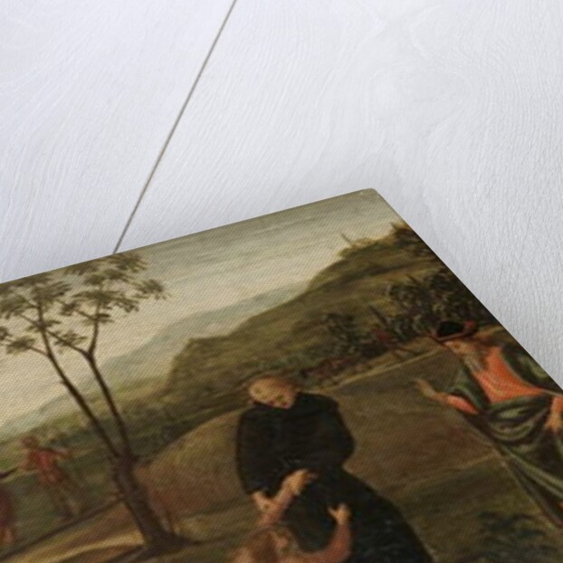 St. Nicholas of Tolentino rescuing a boy from drowning, c.1500-30 by Pietro Perugino