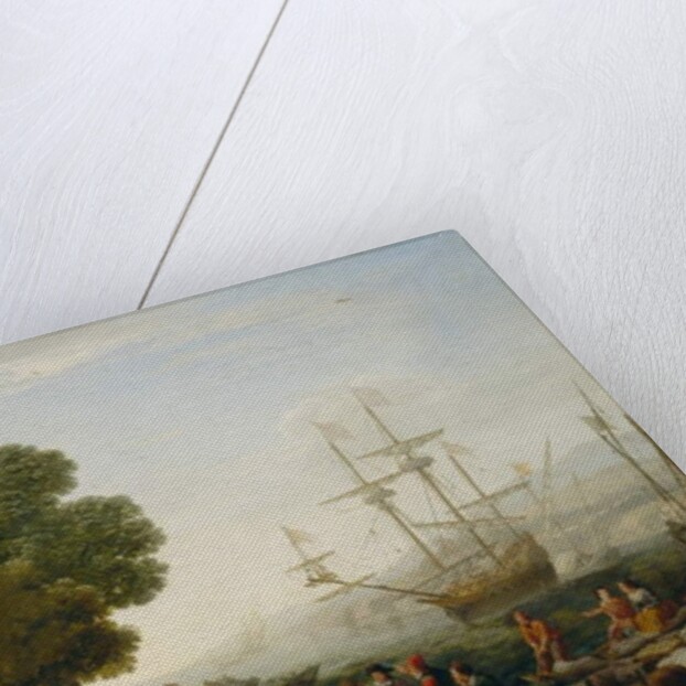 A Seaport at Sunset, 1643 by Claude Lorrain (1600-82)