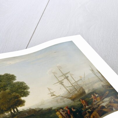 A Seaport at Sunset, 1643 by Claude Lorrain (1600-82)