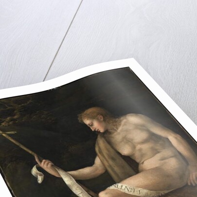 Saint John the Baptist in the Wilderness by Francesco Ubertini Il Bacchiacca