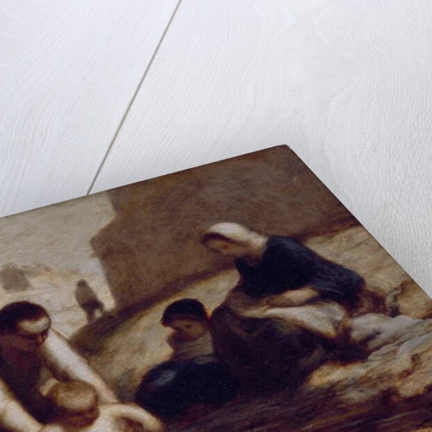 The First Bath by Honore Daumier