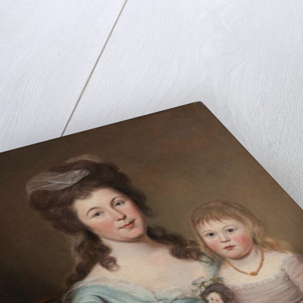 Peggy Sanderson Hughes and her Daughter, c.1788-89 by Charles Willson Peale