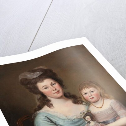 Peggy Sanderson Hughes and her Daughter, c.1788-89 by Charles Willson Peale