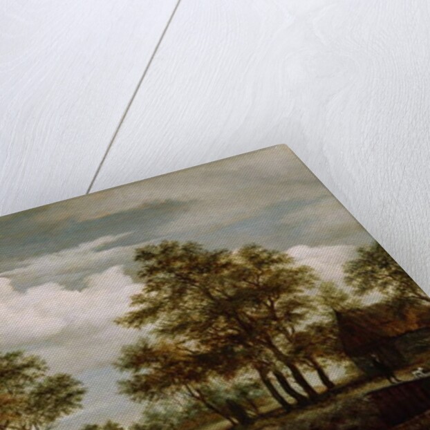 A River Scene, 1658 by Meindert Hobbema