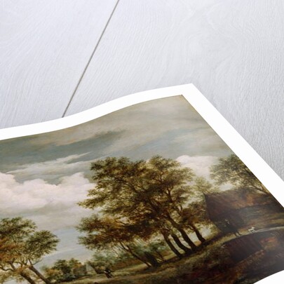 A River Scene, 1658 by Meindert Hobbema