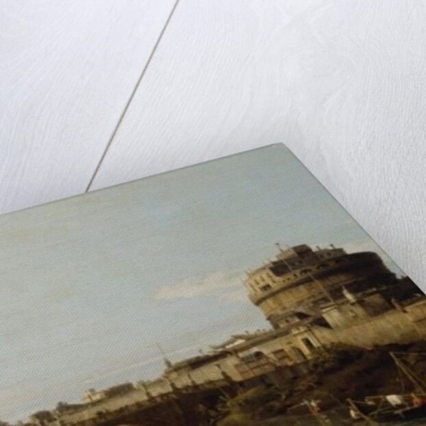 View of the Tiber in Rome with the Castel Sant'Angelo, c.1743 by Bernardo Bellotto