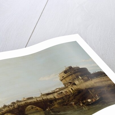 View of the Tiber in Rome with the Castel Sant'Angelo, c.1743 by Bernardo Bellotto