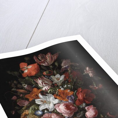 Flowers in a Glass Vase, 1704 by Rachel Ruysch