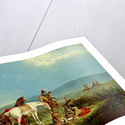 Indians Playing Cards, 1866 by John Mix Stanley