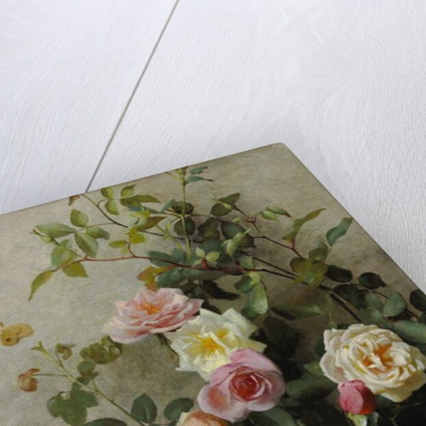 Roses on a Wall, 1877 by George Cochran Lambdin