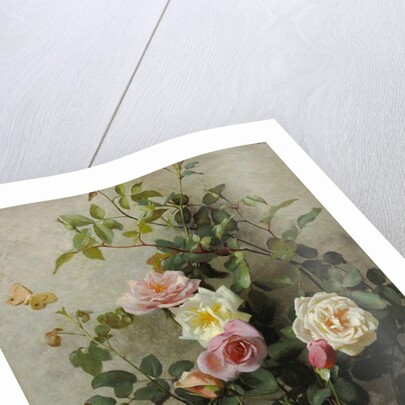 Roses on a Wall, 1877 by George Cochran Lambdin