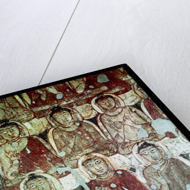 A Multitude of Seated Buddhas, detail by Indian School