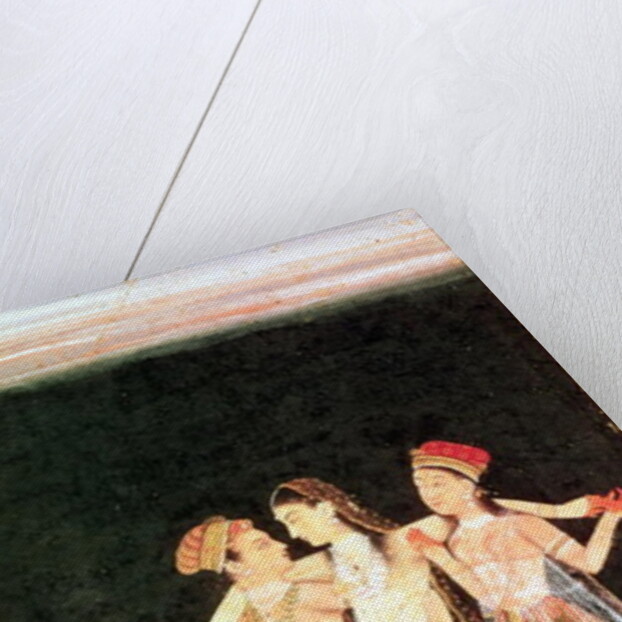 A Prince with Two Concubines by Indian School