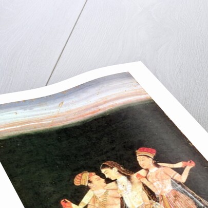 A Prince with Two Concubines by Indian School