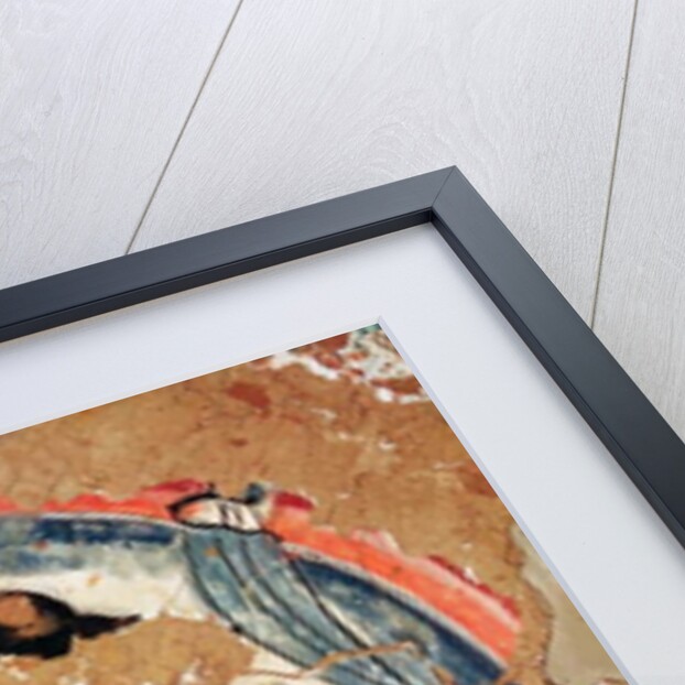 Head of Buddha with a halo by School Chinese