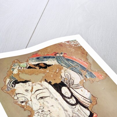 Head of Buddha with a halo by School Chinese