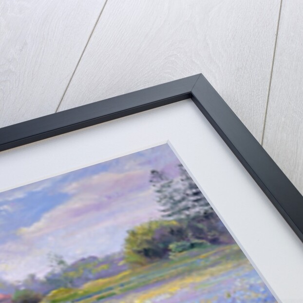 Irises, Willow and Fir Tree, 1993 by Timothy Easton