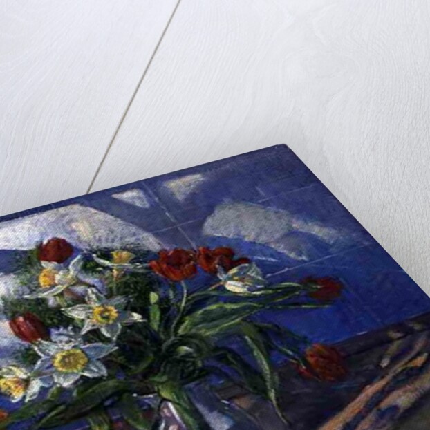 Spring Flowers with Window Reflections, 1994 by Timothy Easton