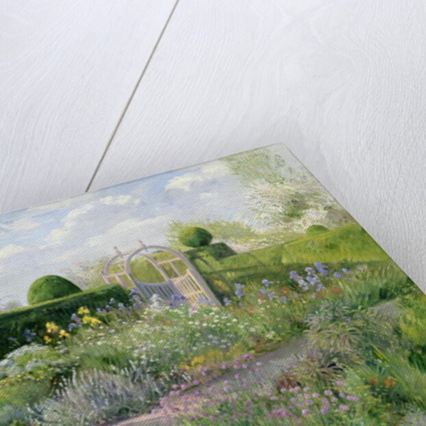 Irises in the Herb Garden, 1995 by Timothy Easton