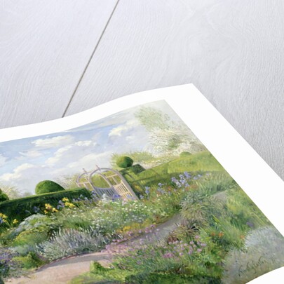 Irises in the Herb Garden, 1995 by Timothy Easton