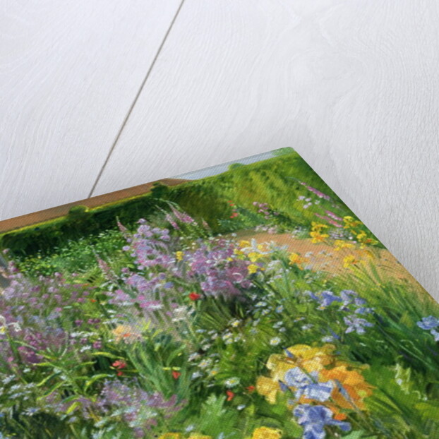 Sweet Rocket, Foxgloves and Irises, 2000 by Timothy Easton