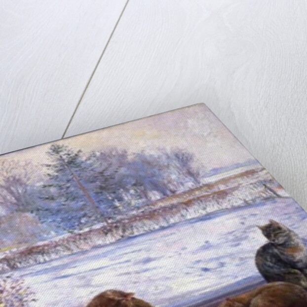 Winter Prospect with Cats by Timothy Easton