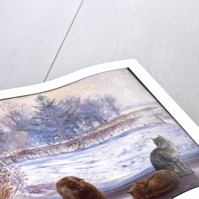 Winter Prospect with Cats by Timothy Easton