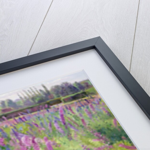 The Delphinium Field, 1991 by Timothy Easton