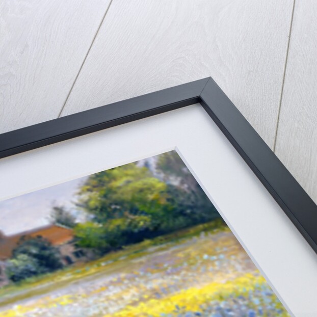 Irises and Two Fir Trees, 1993 by Timothy Easton