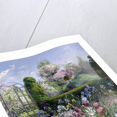 Irises in the Formal Gardens, 1993 by Timothy Easton