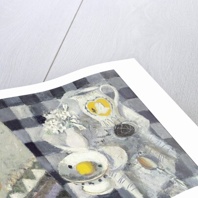 Black and White Checks by Anne Redpath